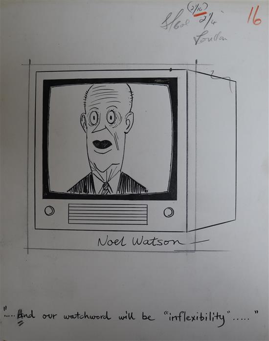 Noel Watson, cartoons and ephemera